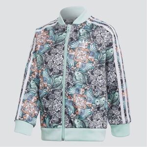 Adidas Originals Zoo Superstar Tracksuit Jacket Green - Kids Size S, NEW
